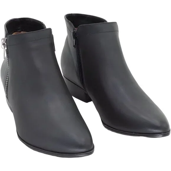 thumbnail image 2 of Naturalizer Women's Claire Ankle Bootie - Pointed Toe Dress Boots With Block Heel 2 of 13